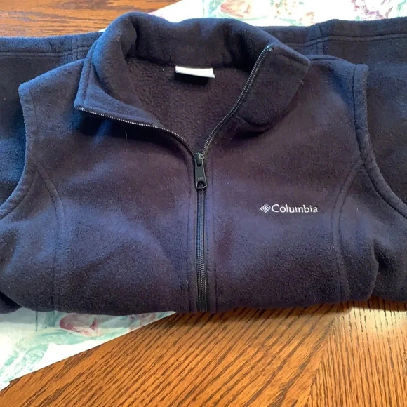 Columbia Fleece Zip Up Vest Medium - Picture 5 of 5